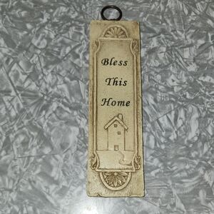 Tripp NYC Cream Home Blessing Plaque